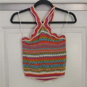 Zara Colorful Knit Halter Top